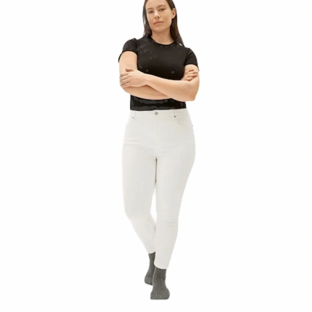 NEW Everlane The Authentic Stretch Skinny White Jeans